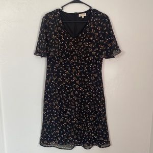 Roolee Black Floral Dress